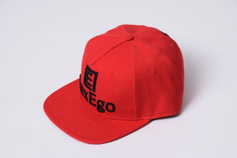 Red design with Black LuxEgo Embroidery